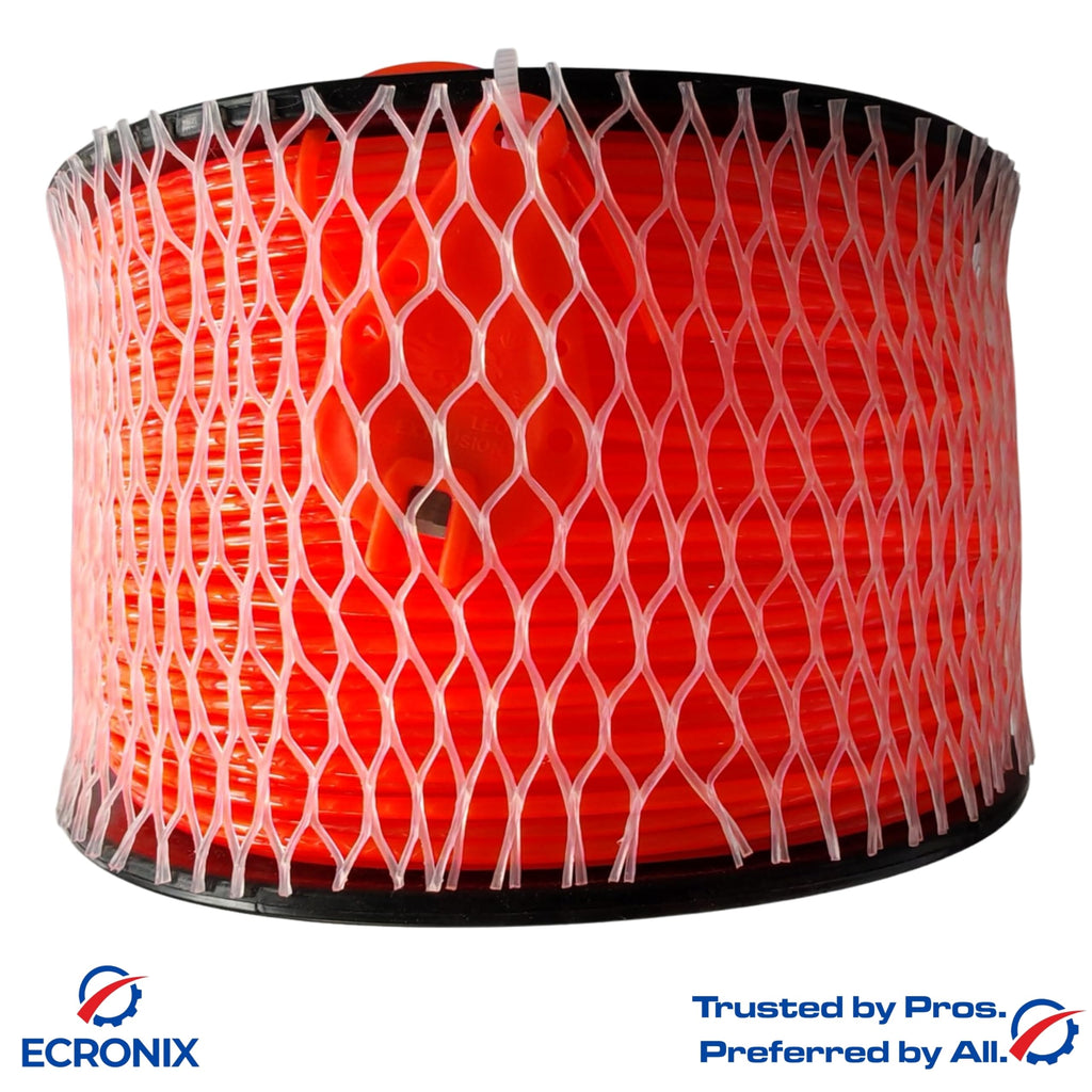 .080" Round Trimmer Line (409 ft / 1 lb Donut Spool) - All-Purpose Weed Wacker String & Weed Eater Line for Gas & Battery Trimmers - Smooth Feed Replacement Cord - Free Cutter Included