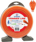 .155" Star Trimmer Line (130 ft / 1 lb Donut Spool) - Industrial Weed Wacker String & Weed Eater Line for Fixed-Head Trimmers ONLY - Heavy Duty 5-Point Brush Cutter Cord - Free Cutter