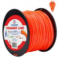 .155" Square Trimmer Line (97 ft / 1 lb) - Industrial Weed Wacker String & Weed Eater Line for Fixed-Head Trimmers ONLY - Heavy Brush Cutter Cord - Free Cutter Included